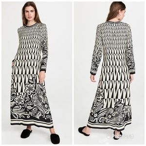 ** SOLD***La Double J Long Sleeve Swing Dress in Fauve Placée small